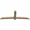 Ekena Millwork Bellingham Rough Sawn Timber Gable Bracket, Douglas Fir, 96"W x 36"H x 4"D x 6"F, 9/12 Pitch GBW096X36X0406BEL00RDF - alternate 3